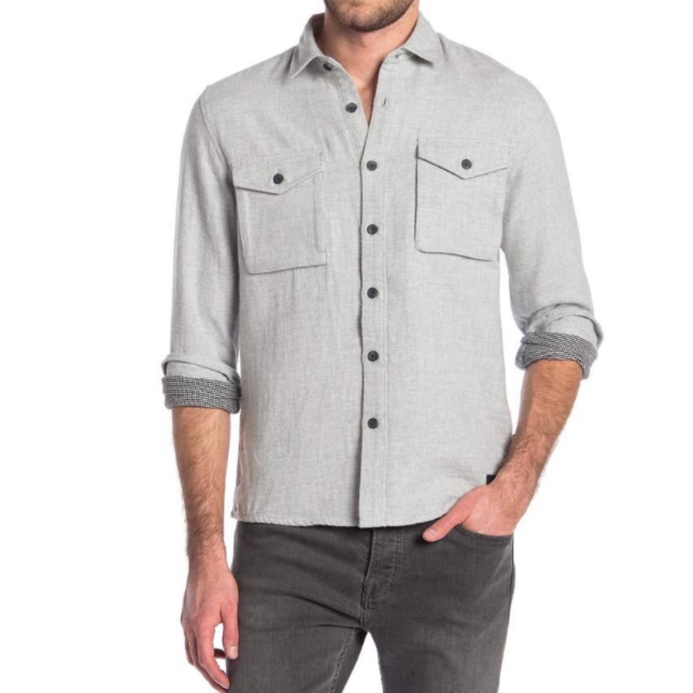 Civil Society gray Chamber Shirt Jacket